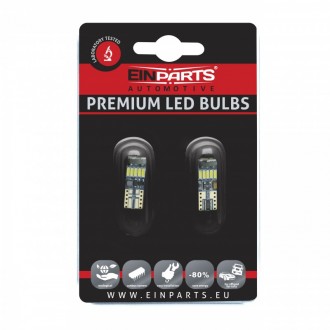 LED ŽIAROVKY W5W T10 15 SMD 4014 /CANBUS/ - 2 KS