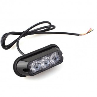 STROBOSKOP 3LED BIELY /ECE R10/