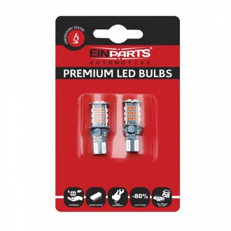 LED ŽIAROVKY ČERVENÉ W16W T15 30SMD 3020 /CANBUS/ 10-30V...