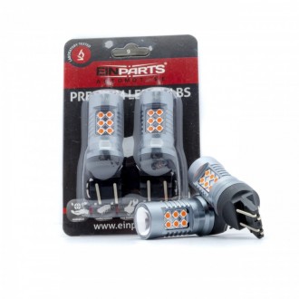 LED žiarovky W21/5W ČERVENÉ 24 SMD 3030 CANBUS - 2ks