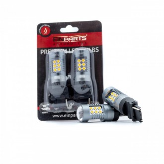 LED ŽIAROVKY ORANŽOVÉ P27W 24 SMD 3030 CANBUS 2ks