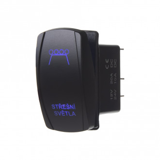 ROCKER2 spínač so symbolom STRESNI SVETLA 12/24V