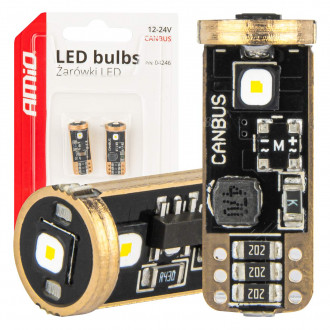 LED žiarovky CANBUS T10 W5W 3SMD 3838 White 12V/24V /2ks/