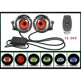 LED projektory "Devil Eyes" s RGB šošovkami