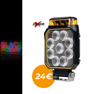 10+4W LED reverzné svetlo a výstražný stroboskop 12/24V...