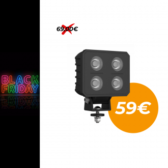 40W LED pracovné svetlo /3000K, 4500K, 6200K/ 13cm ECE R10