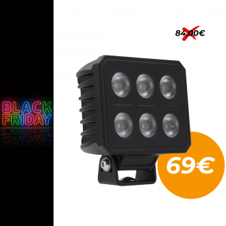 60W LED pracovné svetlo /3000K, 4500K, 6200K/ 13cm ECE R10
