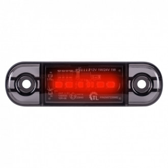 LED pozičné svetlo 6LED DARK /L1322/ – červené