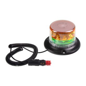 Zeleno-oranžový LED maják 12V/24V s magnetom, 24× 3W LED,...
