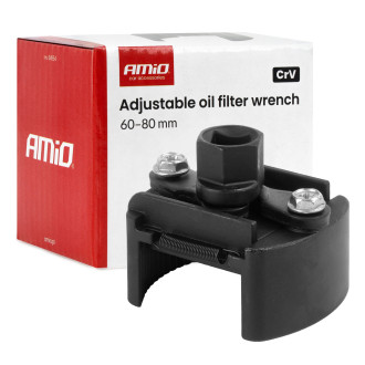 Nastaviteľný kľúč na olejové filtre 60–80 mm, CrV